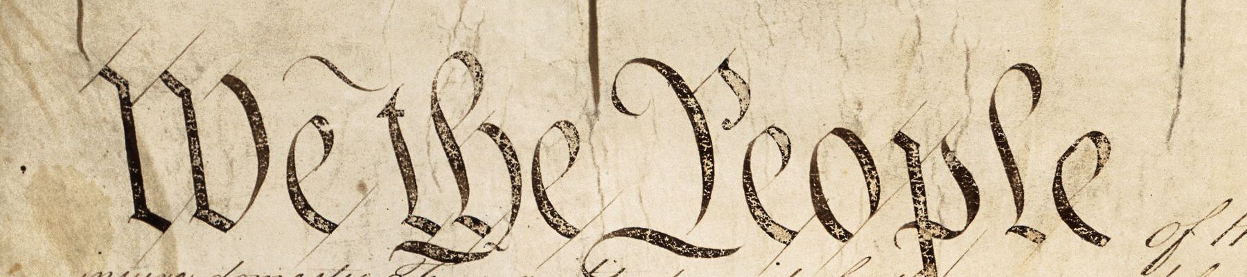 We the People &mdash; from the original U.S. Constitution (National Archives)